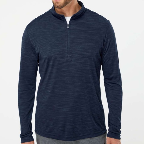 Adidas A475 Men’s Collegiate Navy Lightweight Golf Quarter-zip Pullover UPF - L - Picture 1 of 3